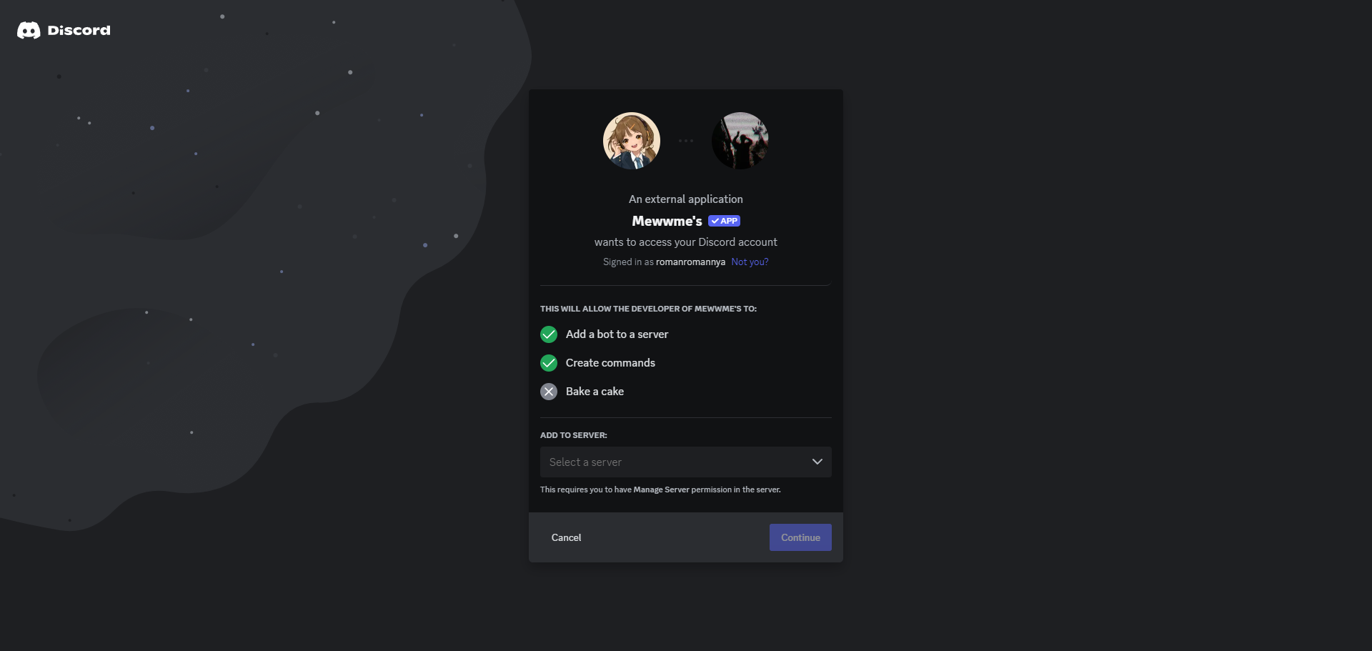 invite discord bot